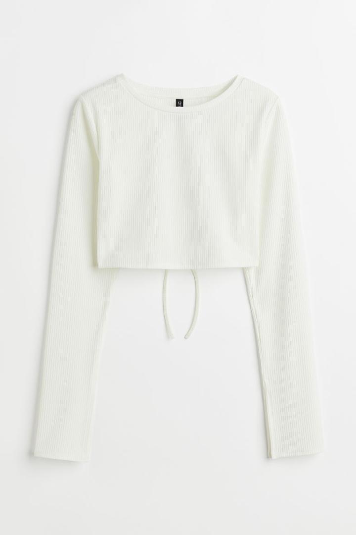 H & M - Open-backed Top - White