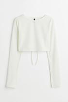 H & M - Open-backed Top - White