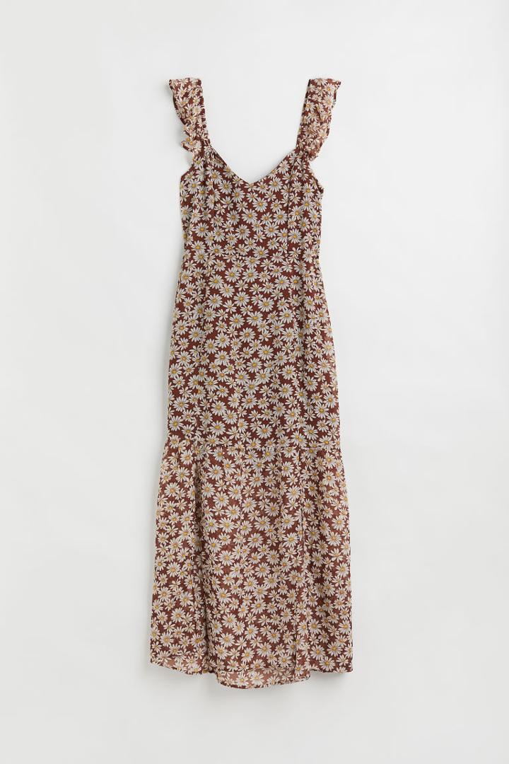H & M - Chiffon Dress - Beige