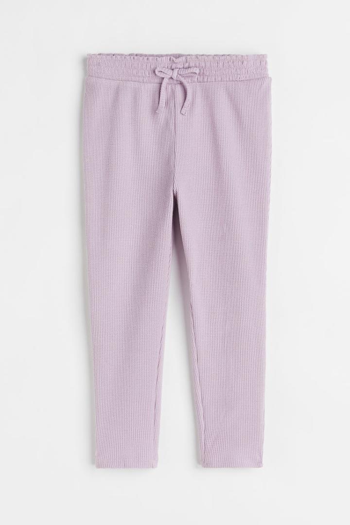 H & M - Cotton Jersey Joggers - Purple