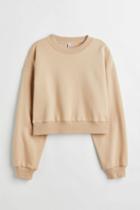 H & M - Short Sweatshirt - Beige