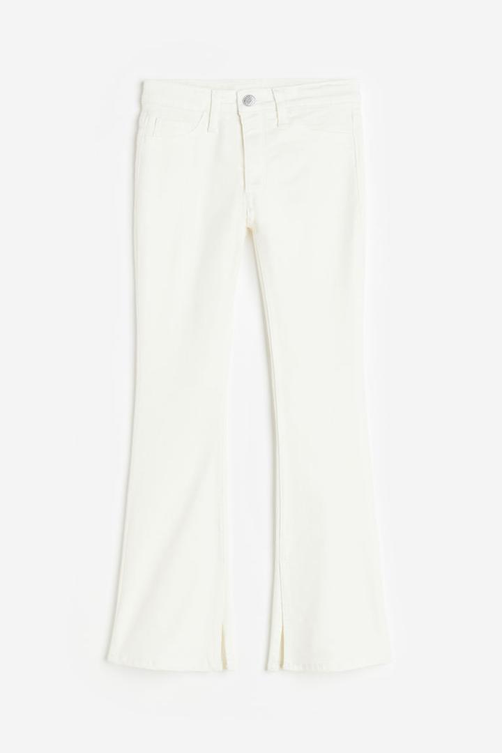 H & M - Superstretch Flare Fit Jeans - White