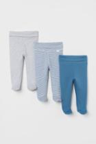 H & M - 3-pack Pants - Blue