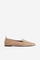 H & M - Suede Loafers - Beige