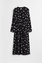 H & M - Oversized Patterned Dress - Black