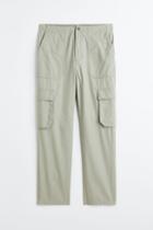 H & M - Regular Fit Cargo Pants - Green