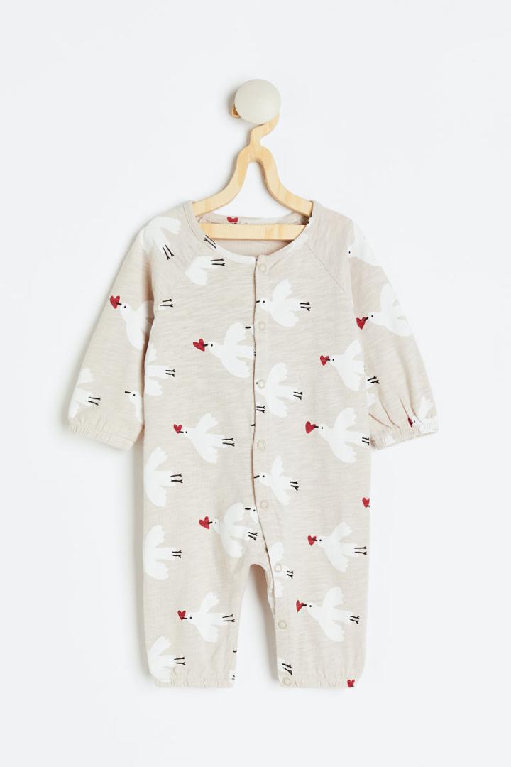 H & M - Slub Jersey Jumpsuit - Brown