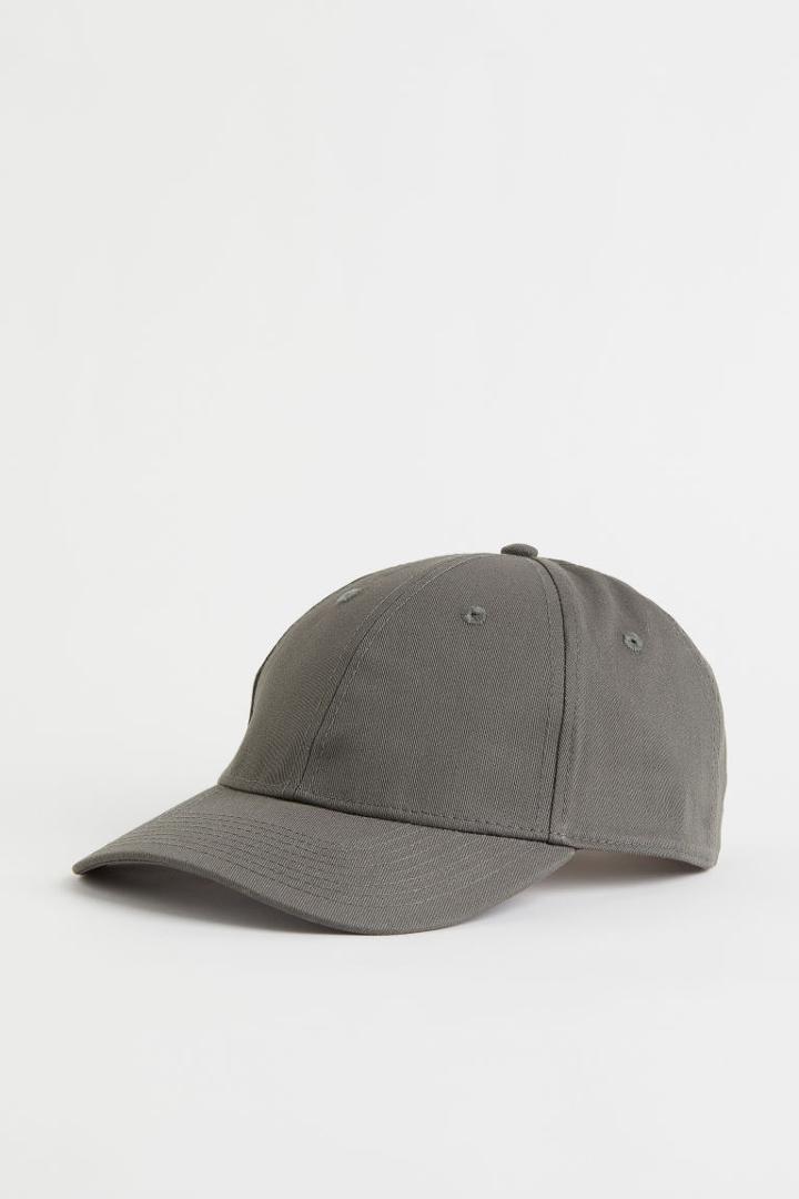 H & M - Cotton Twill Cap - Green