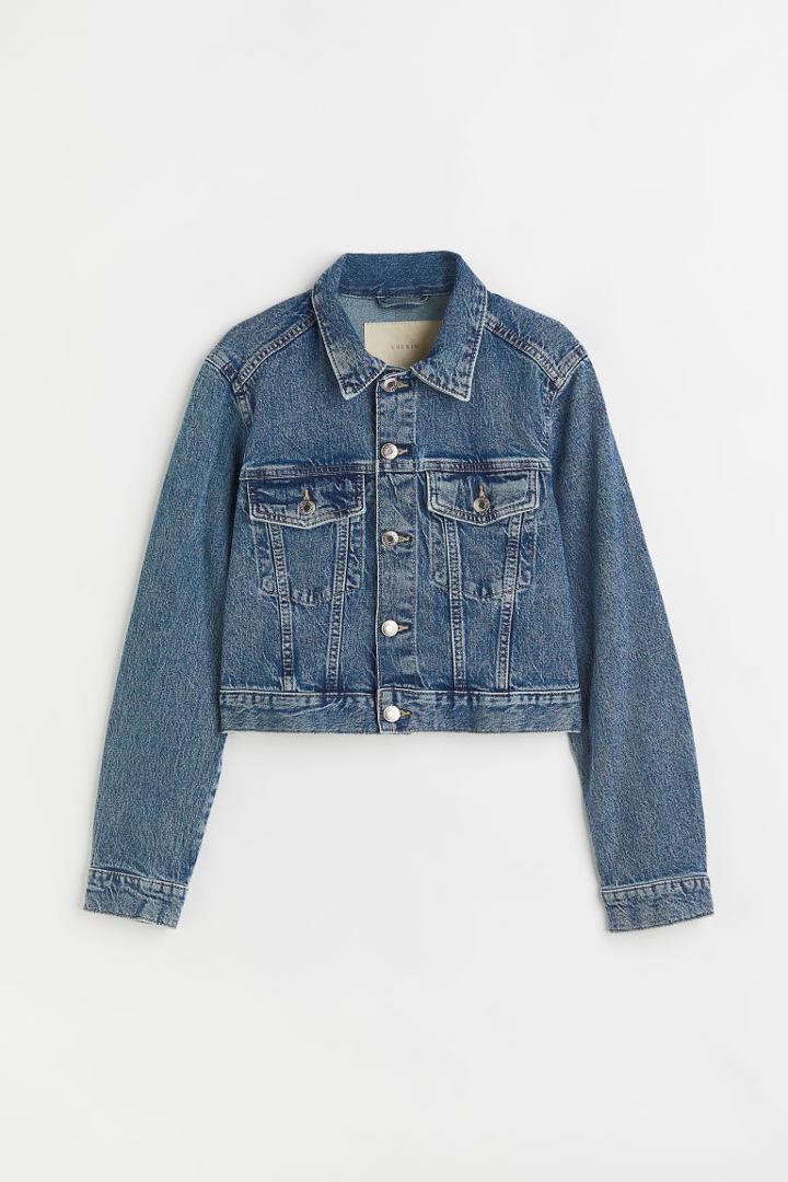 H & M - Short Denim Jacket - Blue