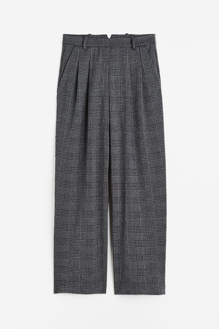 H & M - Wide-leg Dress Pants - Gray