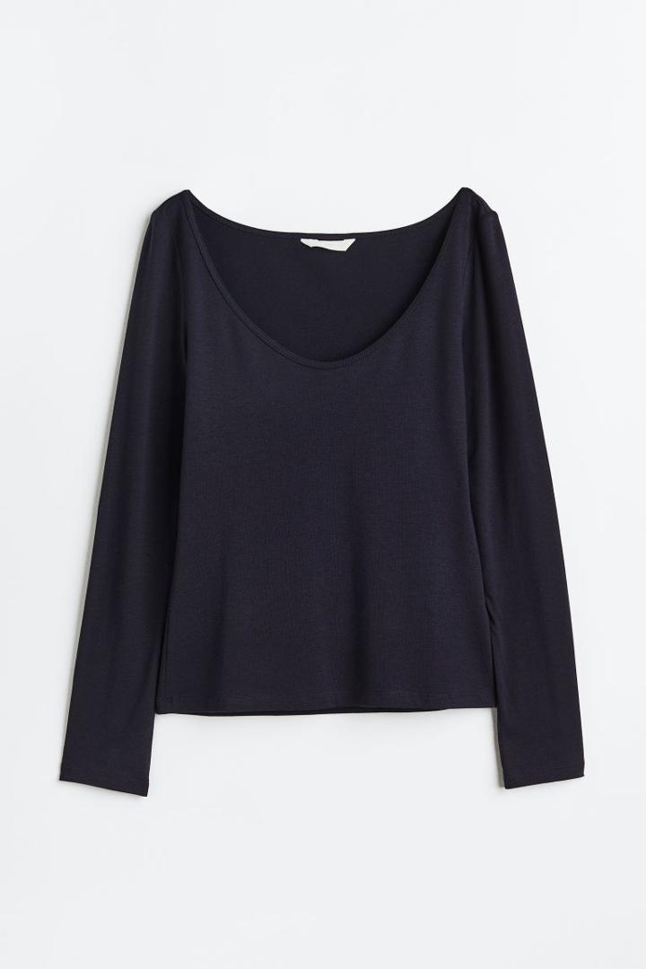 H & M - Jersey Top - Blue
