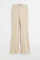H & M - Tie-detail Leggings - Beige