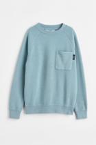 H & M - Oversized Sweatshirt - Turquoise