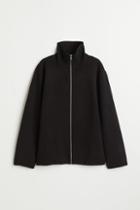 H & M - High-neck Cardigan - Black