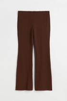 H & M - H & M+ Pattern-knit Pants - Brown