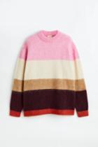H & M - Oversized Wool-blend Sweater - Pink