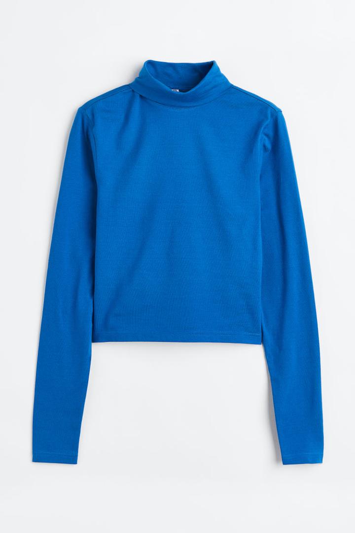 H & M - Turtleneck Top - Blue