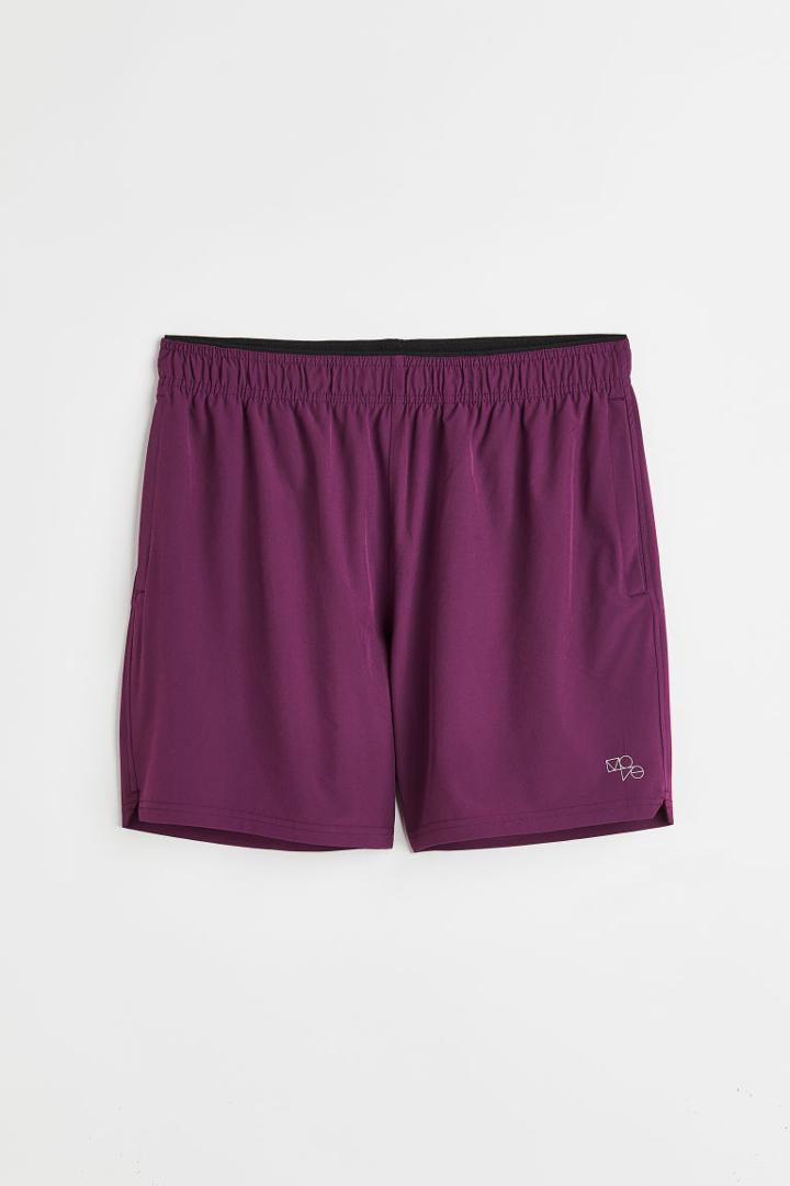 H & M - Fast-drying Sports Shorts - Purple