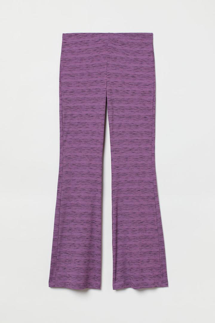 H & M - Flared Leggings - Purple