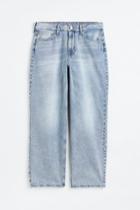 H & M - Curvy Fit 90s Baggy Low Jeans - Blue