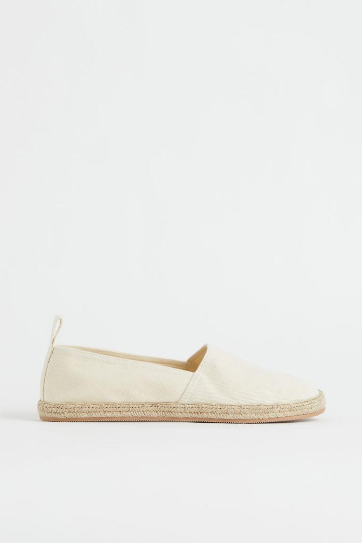 H & M - Cotton Espadrilles - White