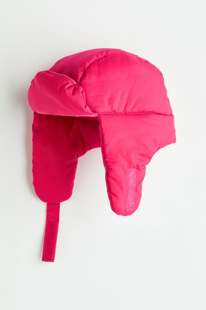 H & M - Padded Earflap Hat - Pink