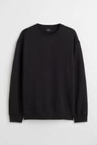 H & M - Relaxed Fit Sweatshirt - Black