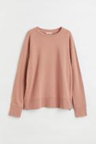 H & M - Mama Zip-detail Sweatshirt - Beige