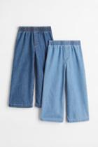 H & M - 2-pack Wide Fit Jeans - Blue