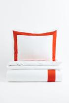 H & M - Cotton Sateen Duvet Cover Set - Orange