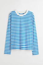 H & M - Cotton Jersey Top - Blue