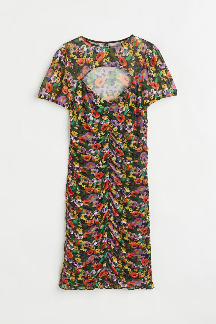 H & M - Ruched Dress - Black