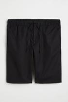 H & M - Relaxed Fit Shorts - Black