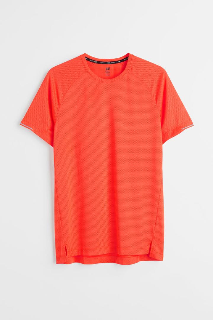 H & M - Regular Fit Running Shirt - Orange