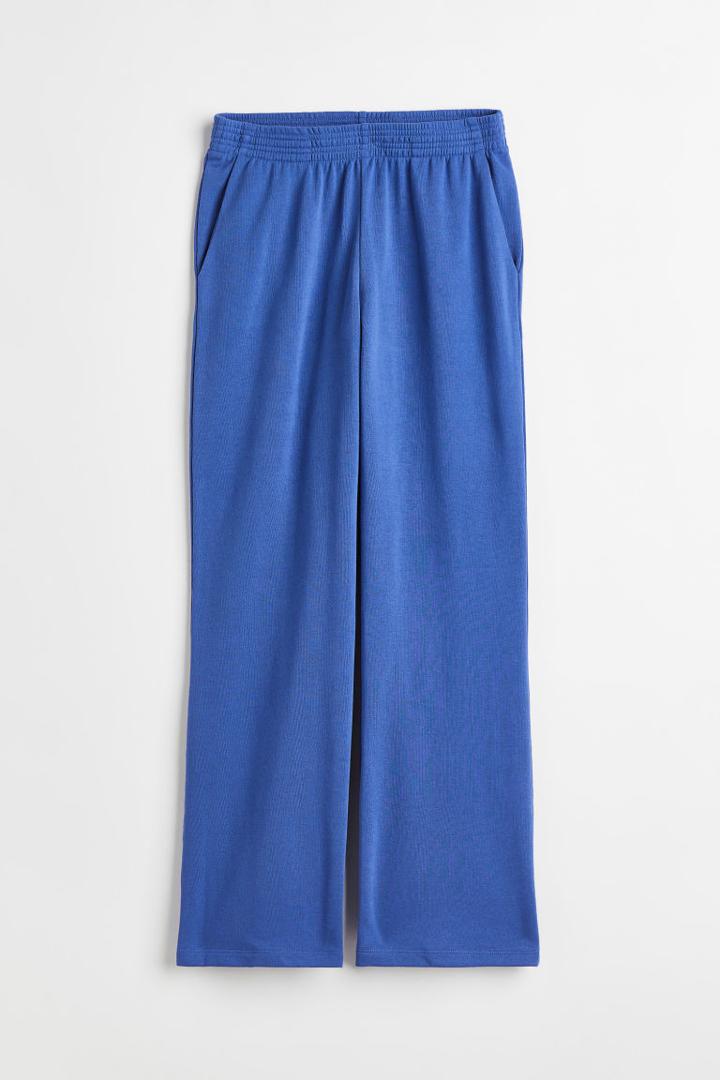 H & M - Straight-cut Sweatpants - Blue