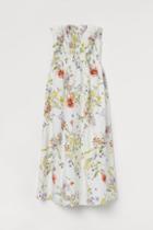 H & M - Smocked Bandeau Dress - White