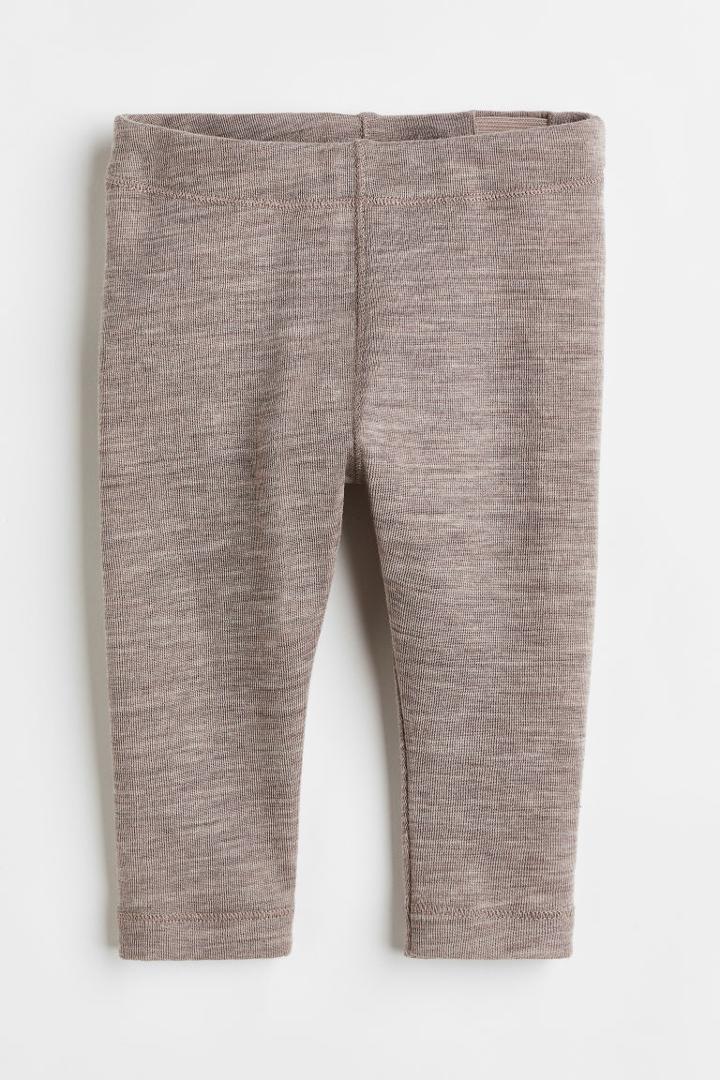 H & M - Wool Leggings - Brown