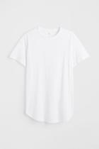 H & M - Long Fit T-shirt - White