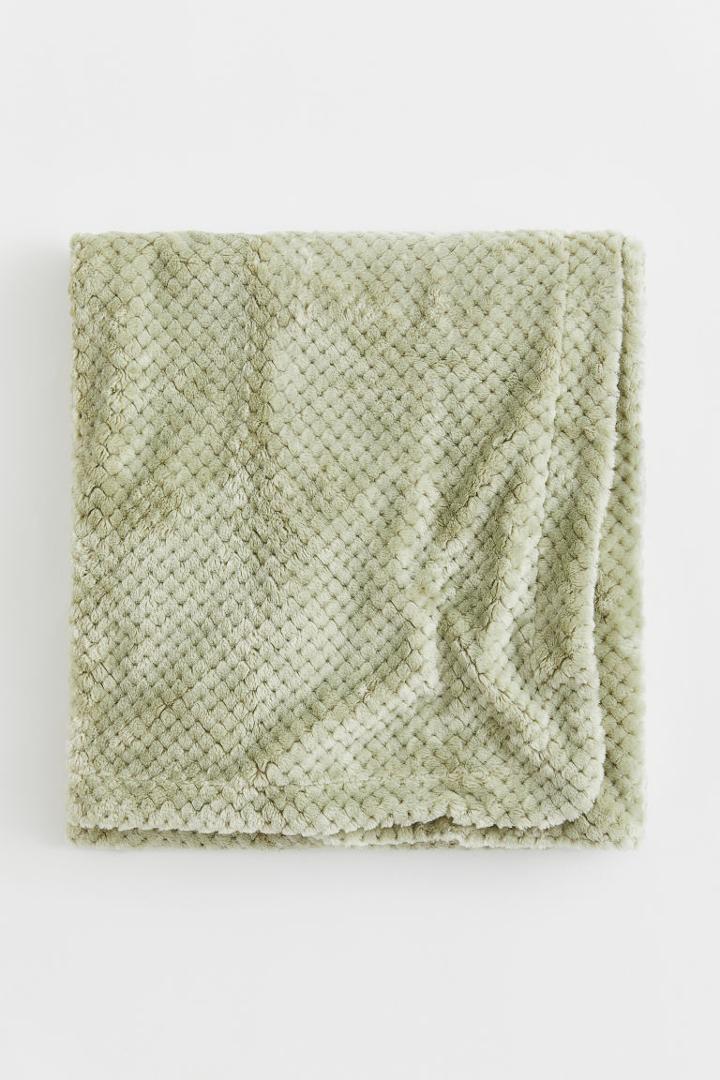 H & M - Fleece Throw - Green
