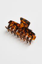 H & M - Large Plastic Hair Claw - Brown