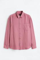 H & M - Relaxed Fit Lyocell Shirt - Pink