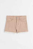 H & M - Cotton Twill Shorts - Beige