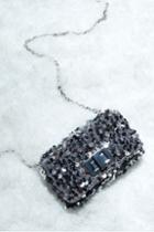 H & M - Small Sequined Shoulder Bag - Silver