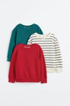 H & M - 3-pack Sweatshirts - Red