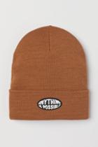 H & M - Fine-knit Hat - Beige