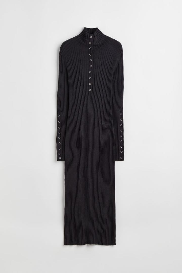 H & M - Merino Wool Dress - Black