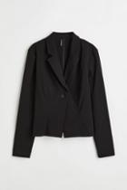H & M - Fitted Jacket - Black