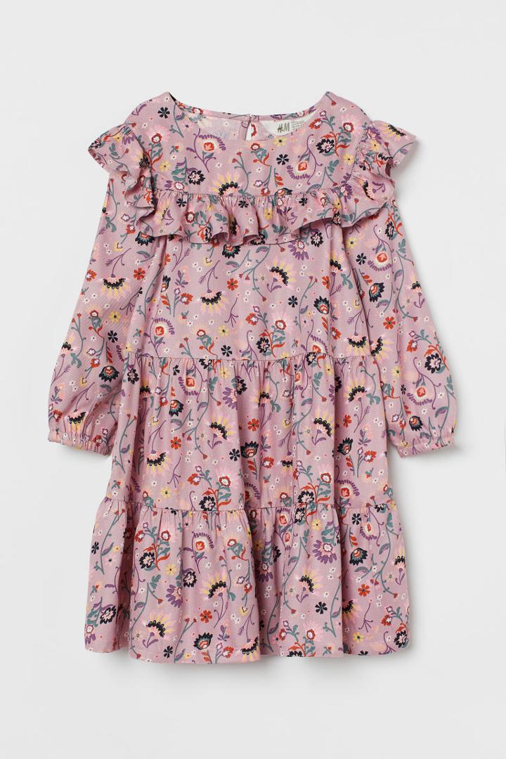 H & M - Ruffled Dress - Pink