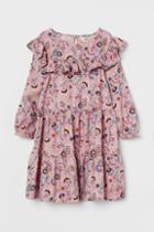 H & M - Ruffled Dress - Pink
