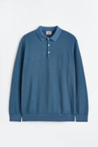 H & M - Regular Fit Polo Shirt - Blue
